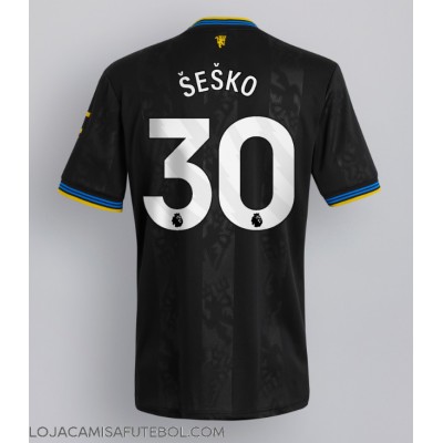 Camisa de Futebol Manchester United Benjamin Sesko #30 Equipamento Alternativo 2025-26 Manga Curta Camisa de Futebol Manchester United Benjamin Sesko #30 Equipamento Alternativo 2025-26 Manga Curta